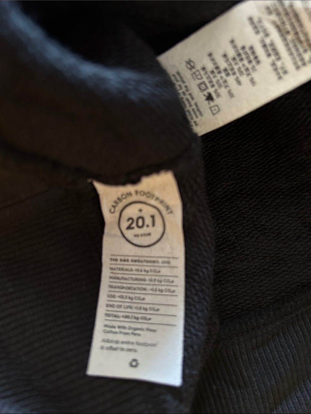 allbirds Black R & R Sweatshirt with Logo Patch - Picture 6 of 6